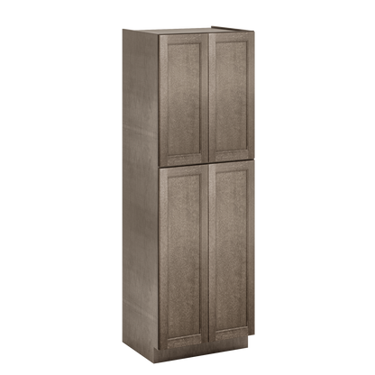 Utility Kitchen Cabinet U3090 Milan Slate LessCare 30 in. width 90 in. height 24 in. depth - Kitchen Cabinets