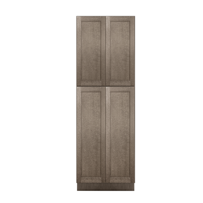 Utility Kitchen Cabinet U3090 Milan Slate LessCare 30 in. width 90 in. height 24 in. depth - Kitchen Cabinets