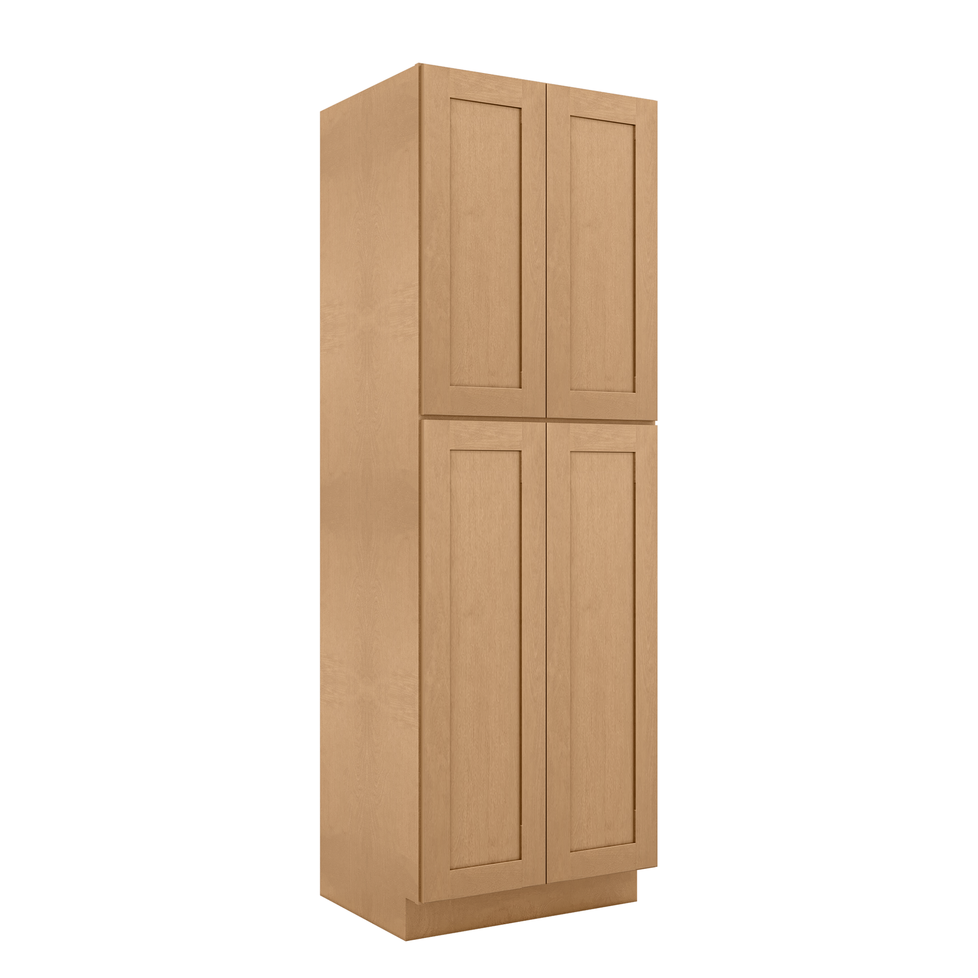 Utility Kitchen Cabinet U3090 Shaker Toffee LessCare 30 in. width 90 in. height 24 in. depth - Kitchen Cabinets