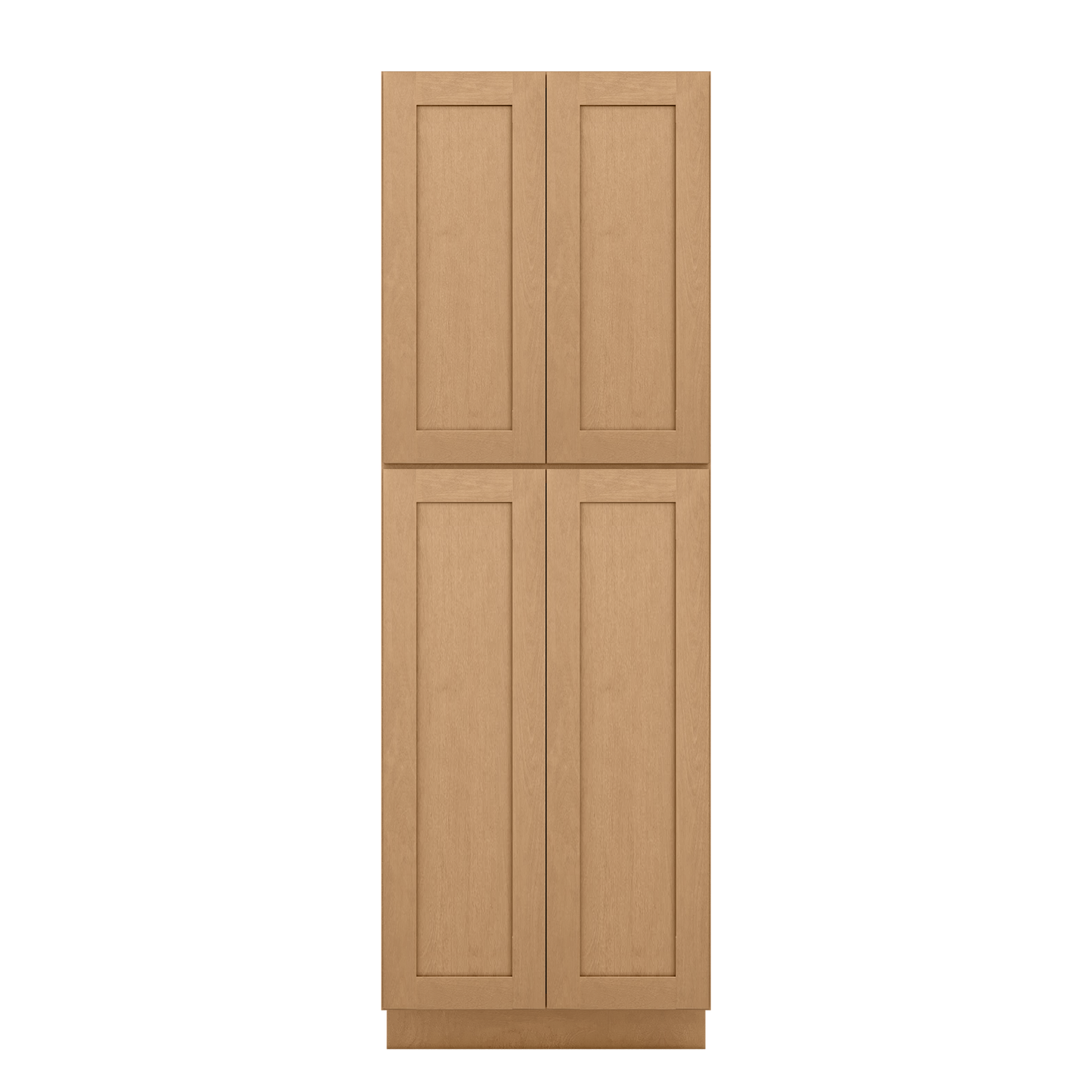 Utility Kitchen Cabinet U3090 Shaker Toffee LessCare 30 in. width 90 in. height 24 in. depth - Kitchen Cabinets