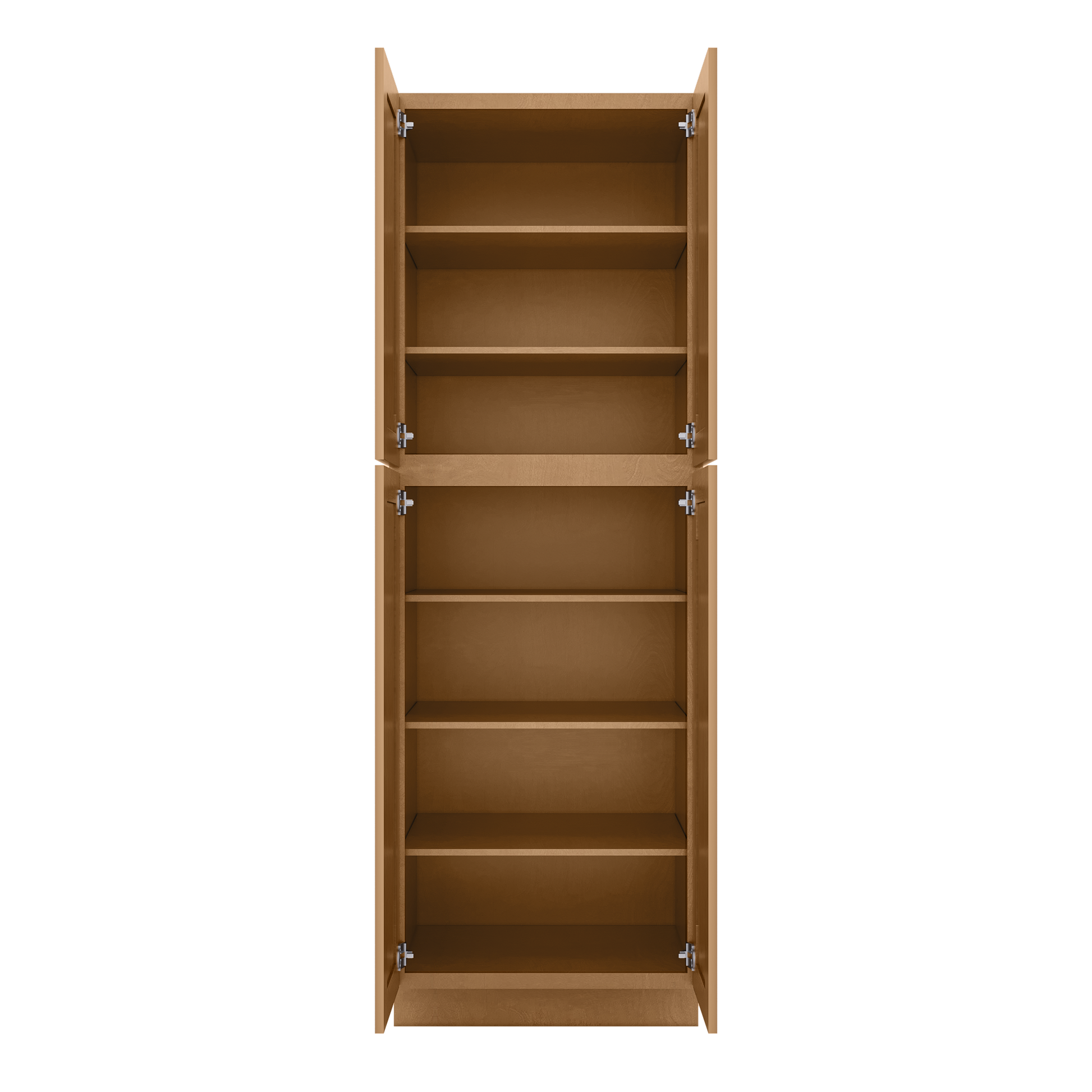 Utility Kitchen Cabinet U3090 Shaker Toffee LessCare 30 in. width 90 in. height 24 in. depth - Kitchen Cabinets