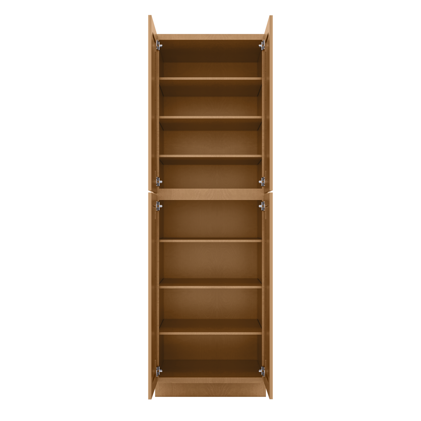 Utility Kitchen Cabinet U3096 Shaker Toffee 30’’W x 84’’H x 24’’D - Kitchen Cabinets