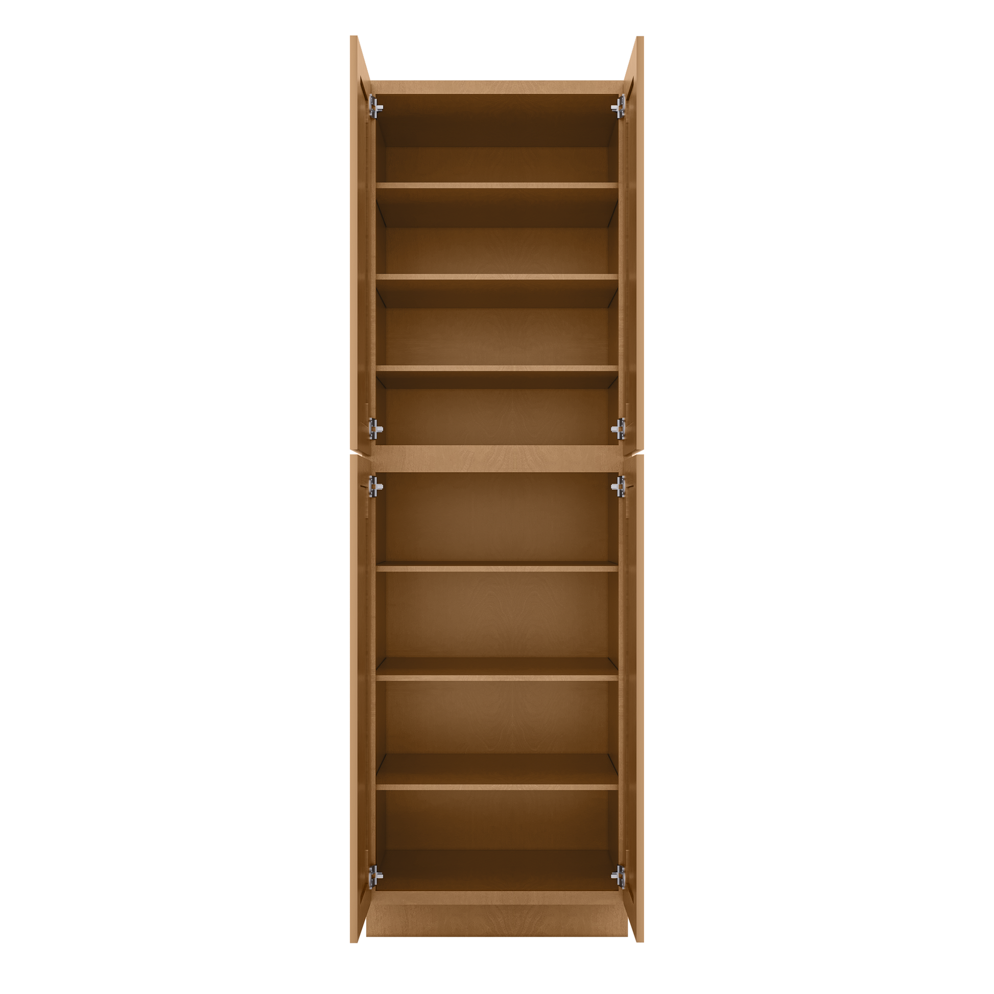 Utility Kitchen Cabinet U3096 Shaker Toffee 30’’W x 84’’H x 24’’D - Kitchen Cabinets