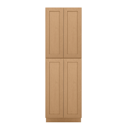 Utility Kitchen Cabinet U3096 Shaker Toffee 30’’W x 84’’H x 24’’D - Kitchen Cabinets
