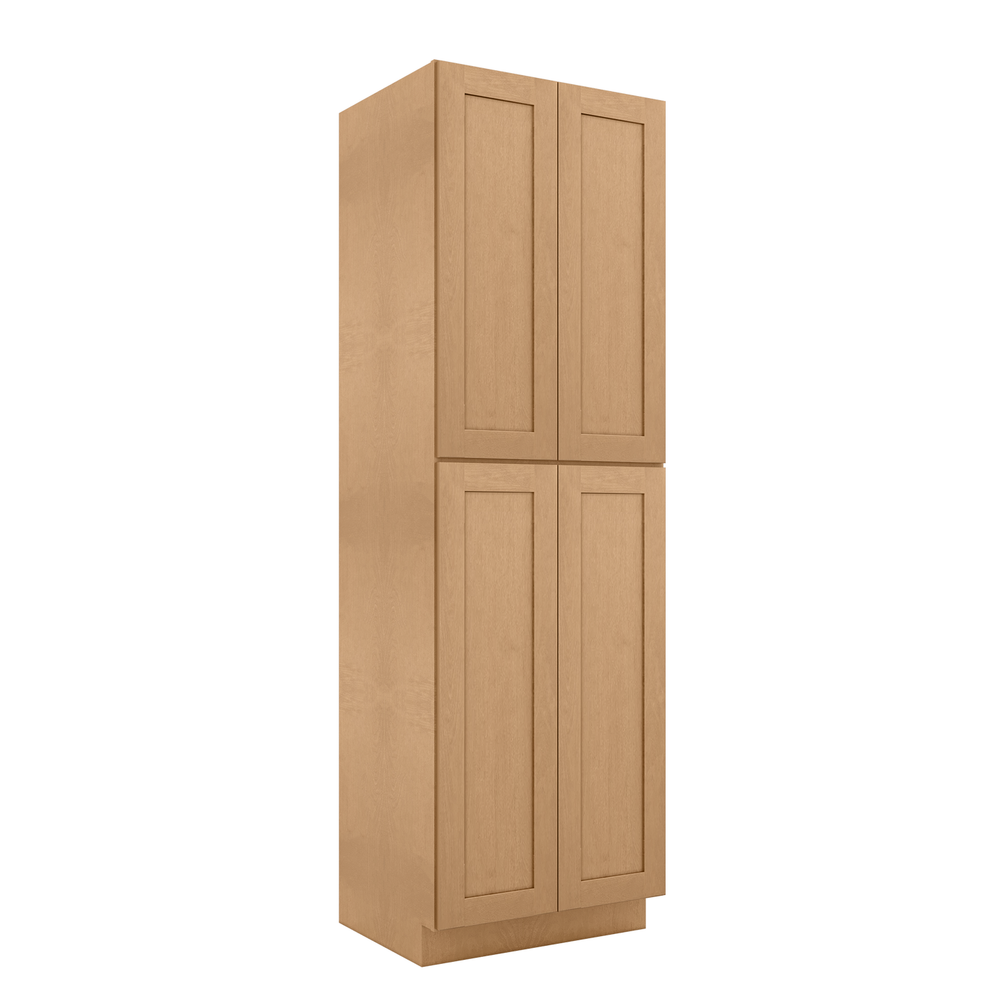 Utility Kitchen Cabinet U3096 Shaker Toffee 30’’W x 84’’H x 24’’D - Kitchen Cabinets