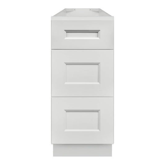 Vanity Drawer Base Cabinet VDB1221345 12 W x 34.5 H x 21 D Milan Pearl - Bathroom Vanities