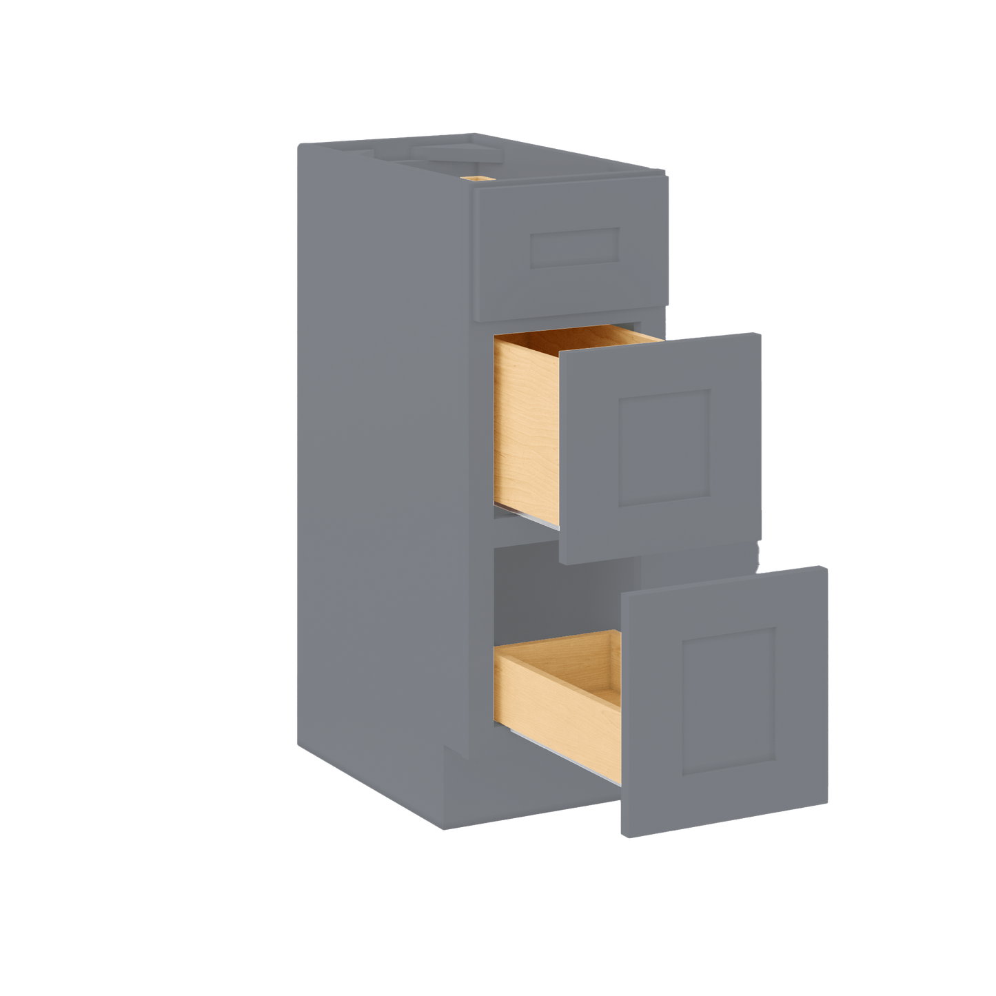 Vanity Drawer Base Cabinet VDB1221345 Colonial Gray LessCare 12 in. width 34.5 in. height 21 in. depth - Bathroom