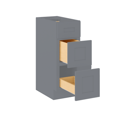 Vanity Drawer Base Cabinet VDB1221345 Colonial Gray LessCare 12 in. width 34.5 in. height 21 in. depth - Bathroom