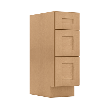 Vanity Drawer Base Cabinet VDB1221345 Shaker Toffee LessCare 12 in. width 34.5 in. height 21 in. depth - Bathroom