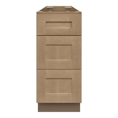 Vanity Drawer Base Cabinet VDB1221345 Shaker Toffee LessCare 12 in. width 34.5 in. height 21 in. depth - Bathroom