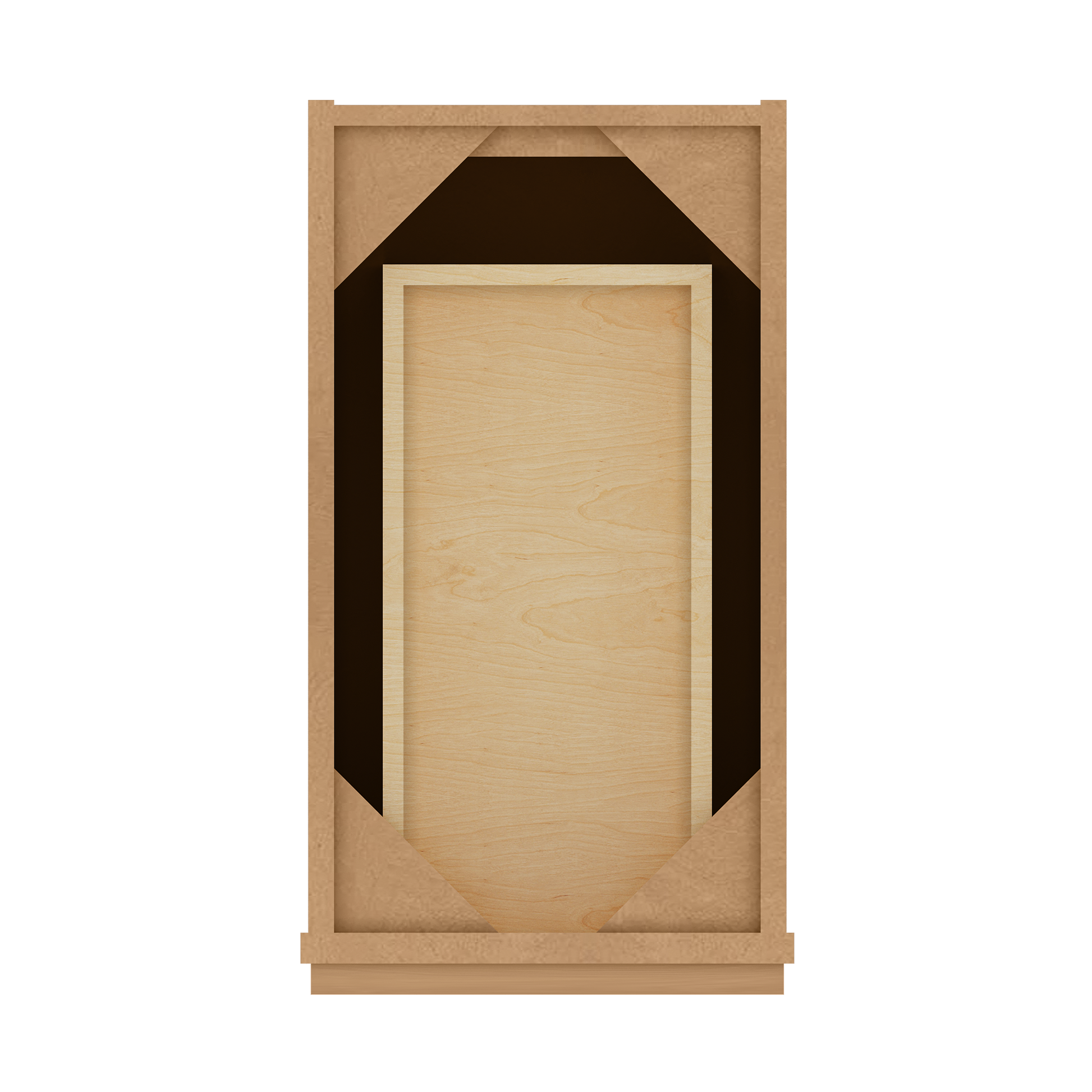 Vanity Drawer Base Cabinet VDB1221345 Shaker Toffee LessCare 12 in. width 34.5 in. height 21 in. depth - Bathroom