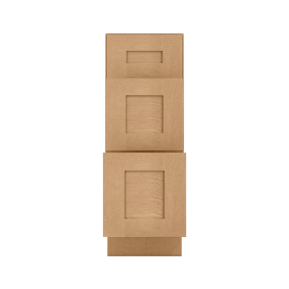 Vanity Drawer Base Cabinet VDB1221345 Shaker Toffee LessCare 12 in. width 34.5 in. height 21 in. depth - Bathroom