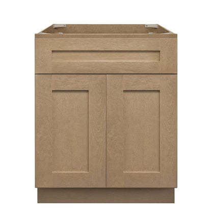 Vanity Sink Base Cabinet 24 in W x 21 in D x 34 1/2 in H - Shaker Toffee - Bathroom Vanities