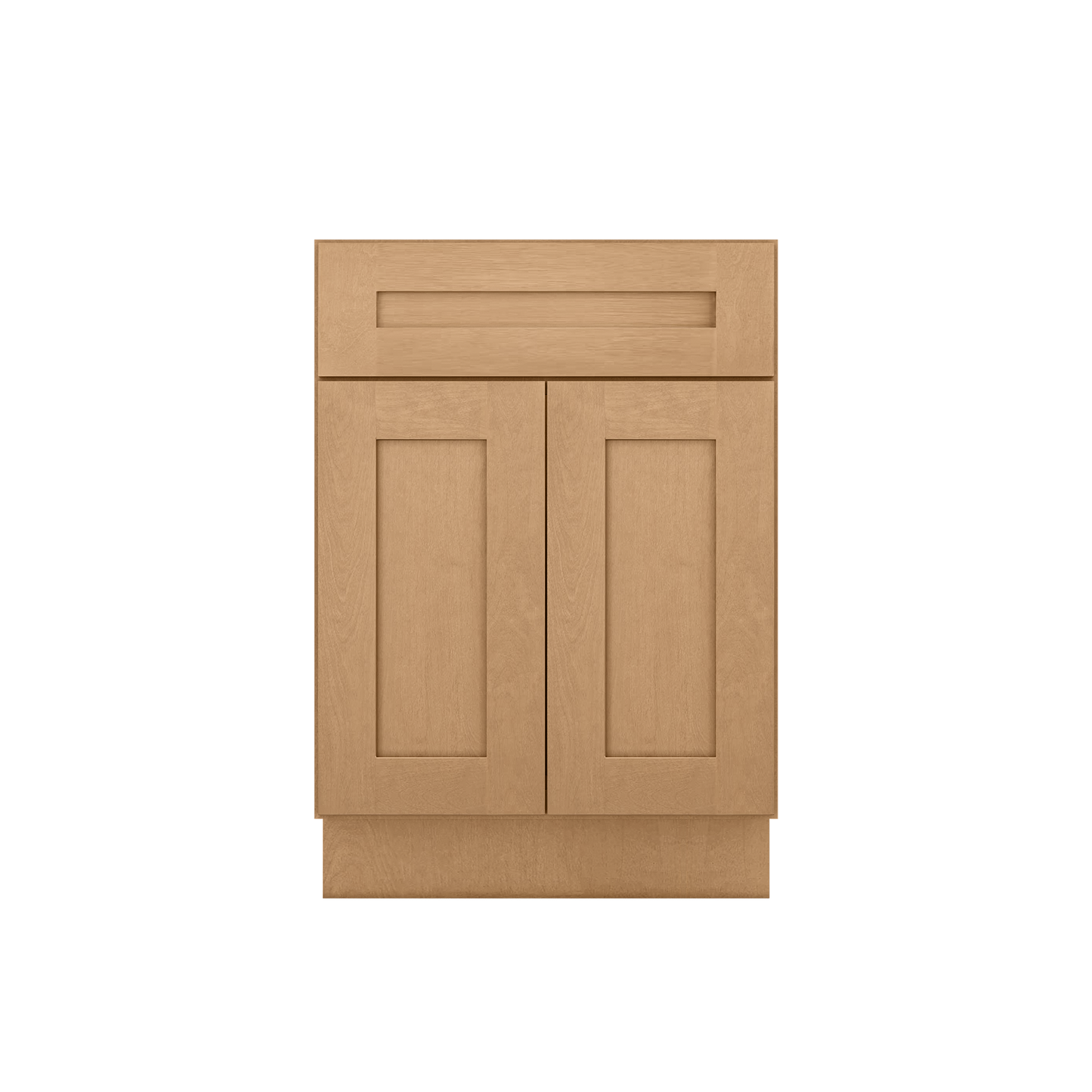 Vanity Sink Base Cabinet 24 in W x 21 in D x 34 1/2 in H - Shaker Toffee - Bathroom Vanities