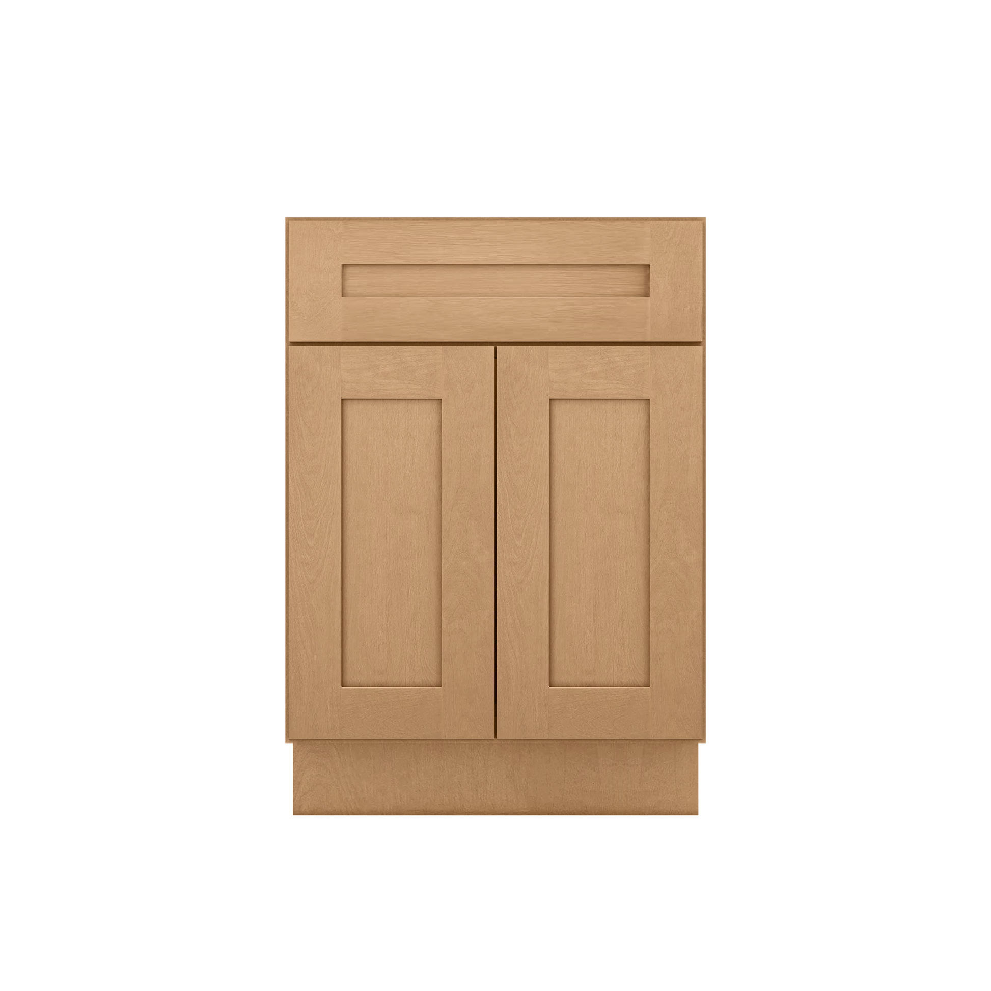 Vanity Sink Base Cabinet 24 in W x 21 in D x 34 1/2 in H - Shaker Toffee - Bathroom Vanities