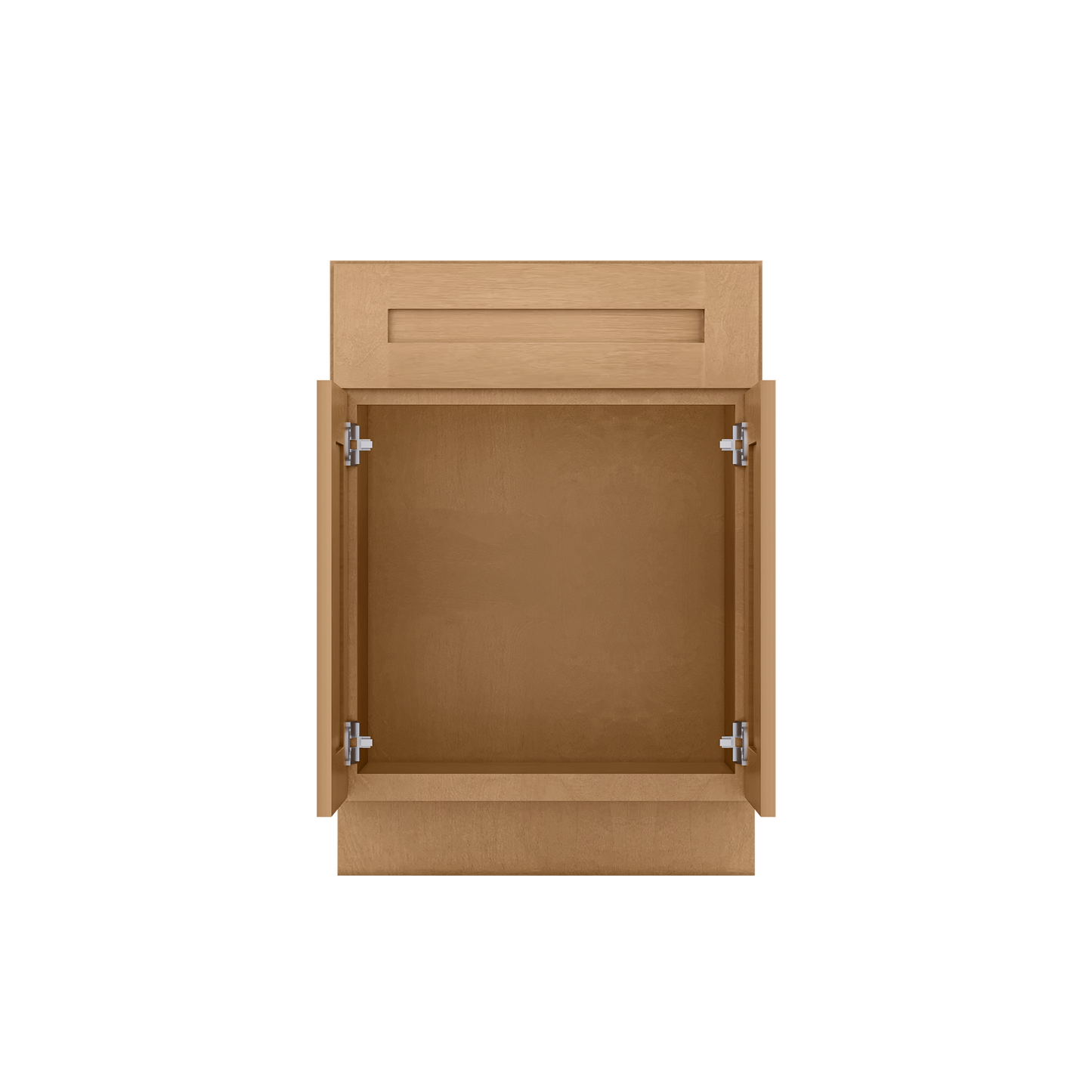Vanity Sink Base Cabinet 24 in W x 21 in D x 34 1/2 in H - Shaker Toffee - Bathroom Vanities