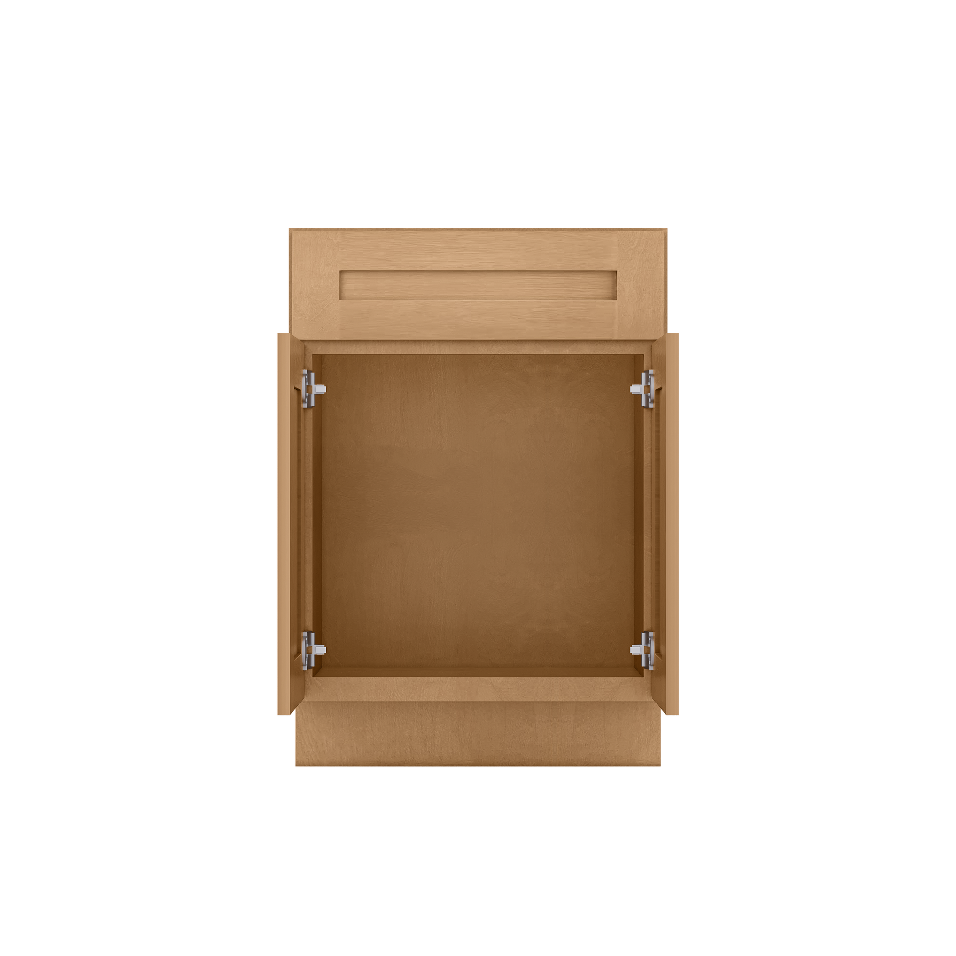 Vanity Sink Base Cabinet 24 in W x 21 in D x 34 1/2 in H - Shaker Toffee - Bathroom Vanities