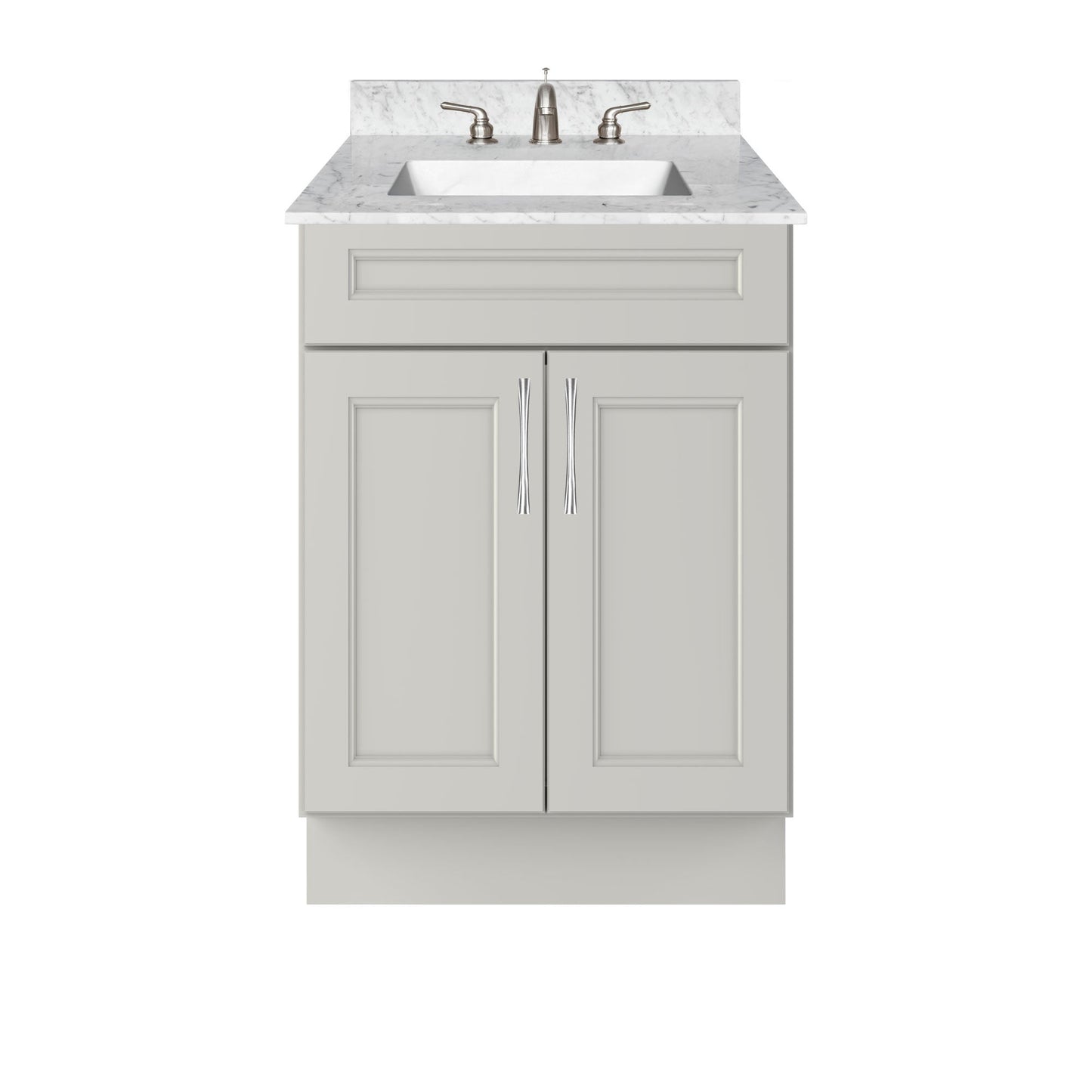 Vanity Sink Base Cabinet 24’’W x 21’’D x 34 1/2’’H Milan Pearl - Bathroom Vanities