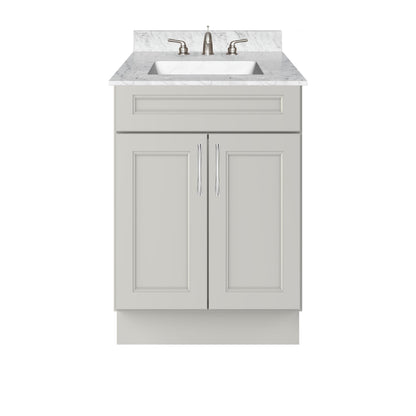 Vanity Sink Base Cabinet 24’’W x 21’’D x 34 1/2’’H Milan Pearl - Bathroom Vanities