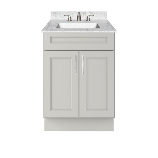 Vanity Sink Base Cabinet 24’’W x 21’’D x 34 1/2’’H Milan Pearl - Bathroom Vanities