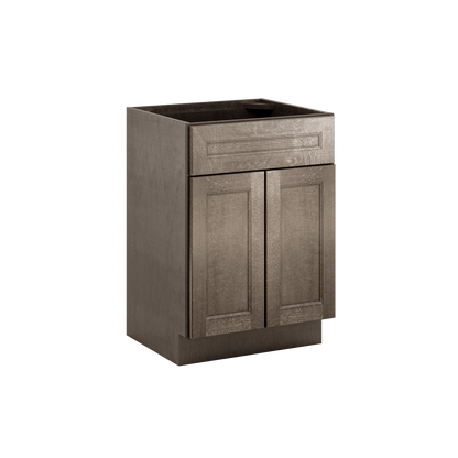 Vanity Sink Base Cabinet 24’’W x 21’’D x 34 1/2’’H Milan Slate - Bathroom Vanities