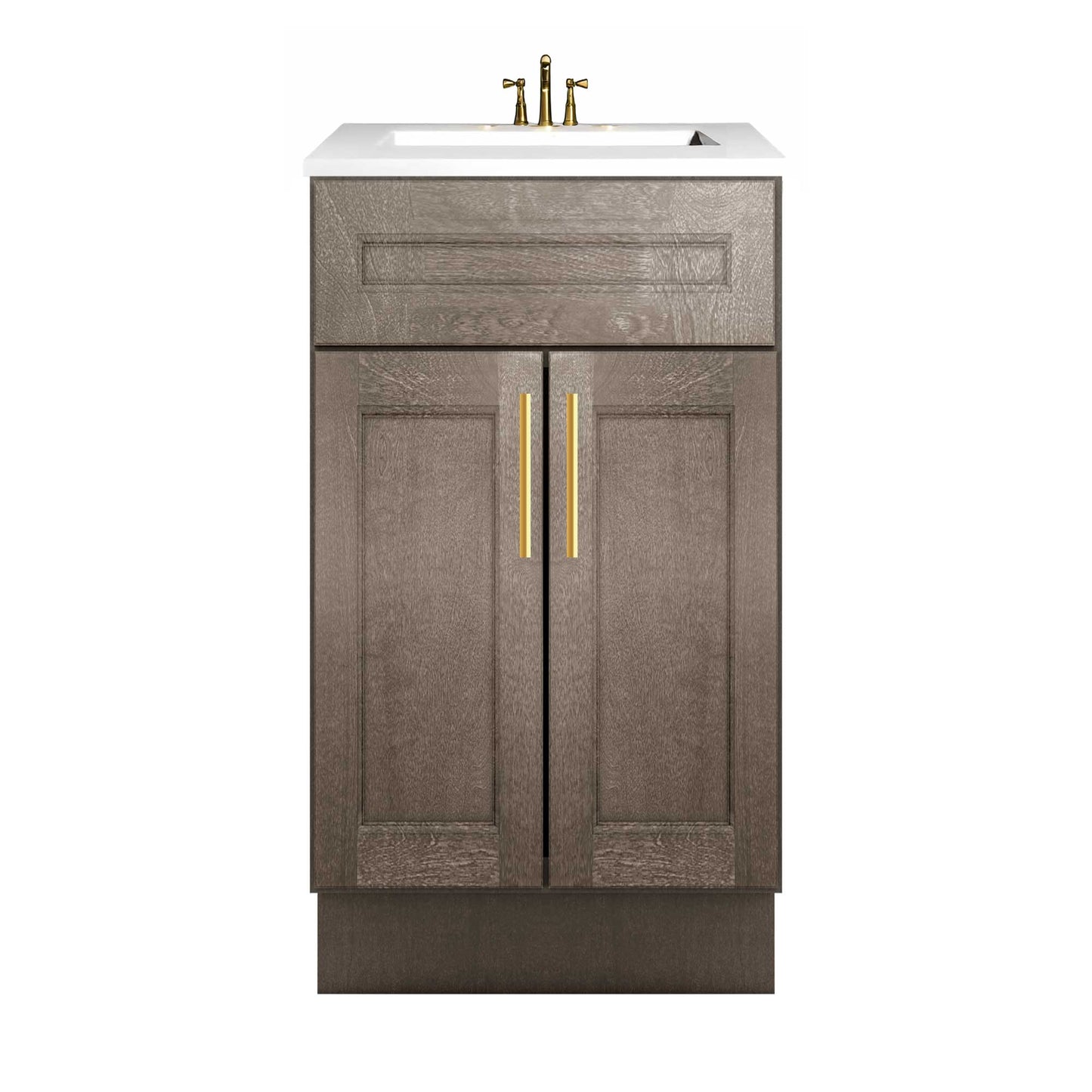 Vanity Sink Base Cabinet 24’’W x 21’’D x 34 1/2’’H Milan Slate - Bathroom Vanities