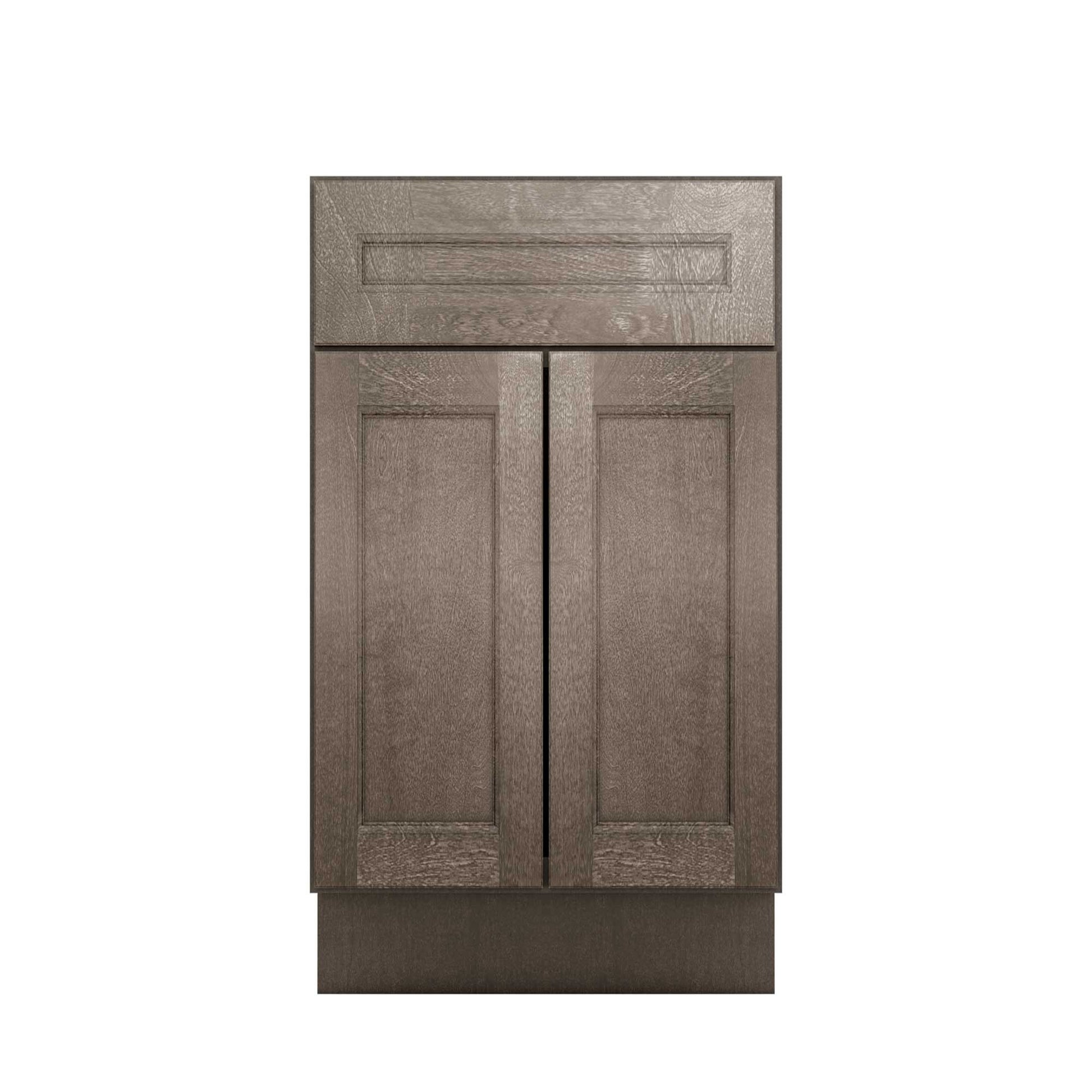 Vanity Sink Base Cabinet 24’’W x 21’’D x 34 1/2’’H Milan Slate - Bathroom Vanities