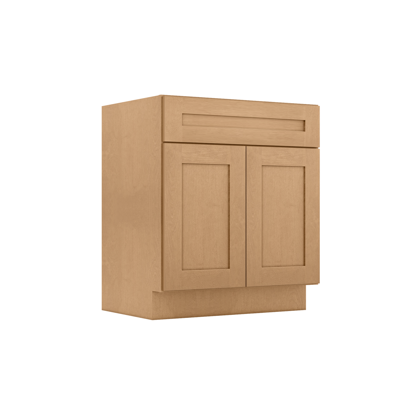 Vanity Sink Base Cabinet 30 in W x 21 in D x 34 1/2 in H - Shaker Toffee - Bathroom Vanities