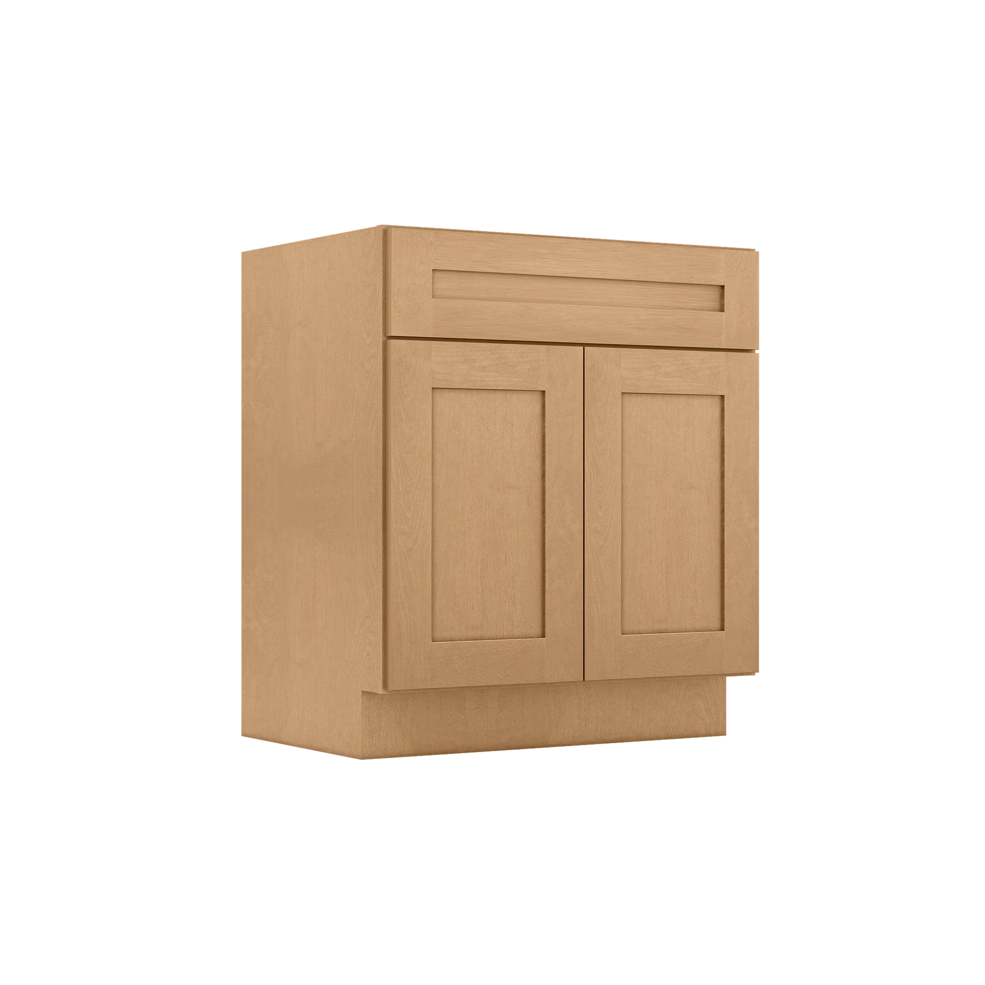 Vanity Sink Base Cabinet 30 in W x 21 in D x 34 1/2 in H - Shaker Toffee - Bathroom Vanities
