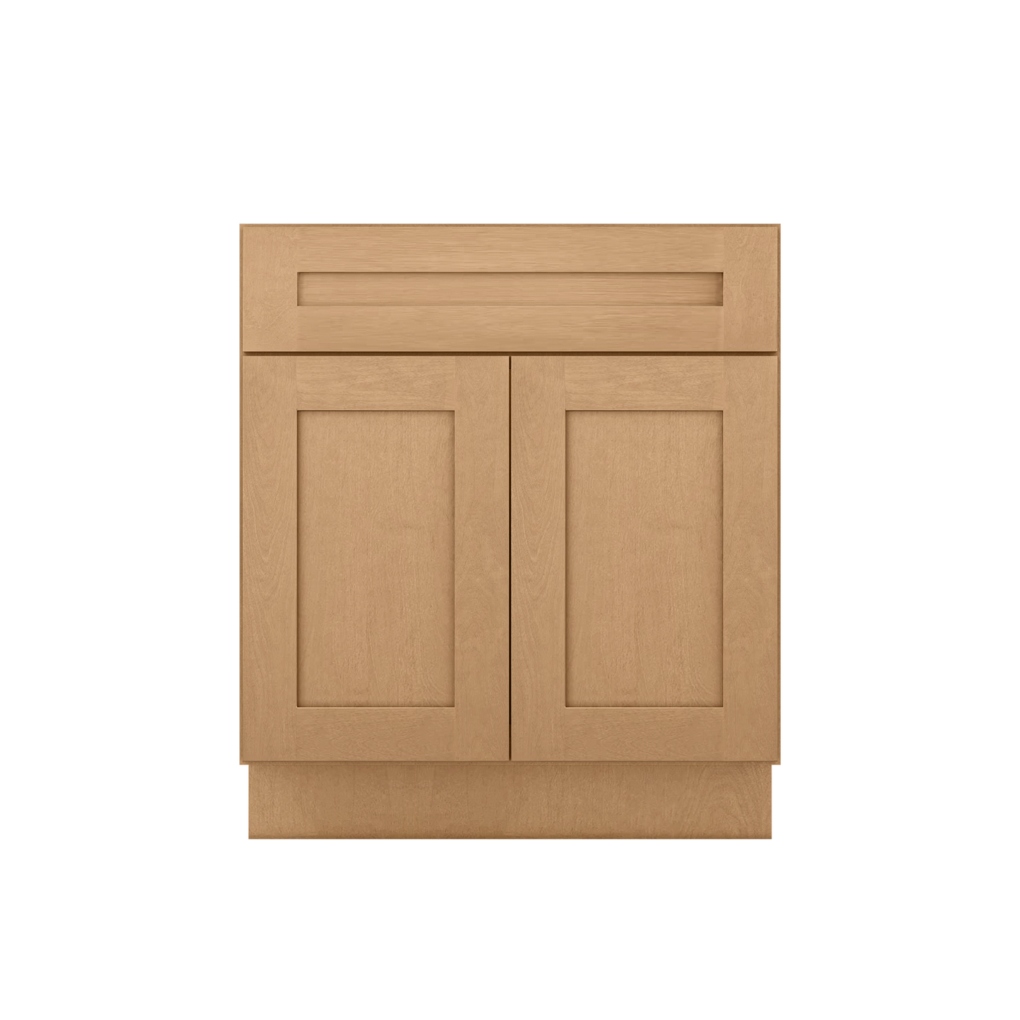 Vanity Sink Base Cabinet 30 in W x 21 in D x 34 1/2 in H - Shaker Toffee - Bathroom Vanities