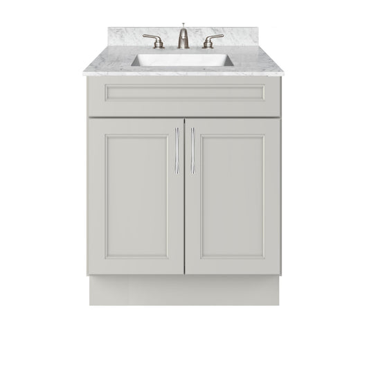 Vanity Sink Base Cabinet 30’’W x 21’’D x 34 1/2’’H - Milan Pearl - Bathroom Vanities