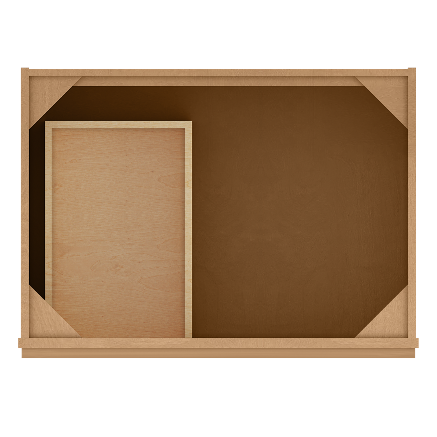 Vanity Sink Base Cabinet with Left Drawers 30 in W x 21 in D x 34 1/2 in H Shaker Toffee - Bathroom Vanities