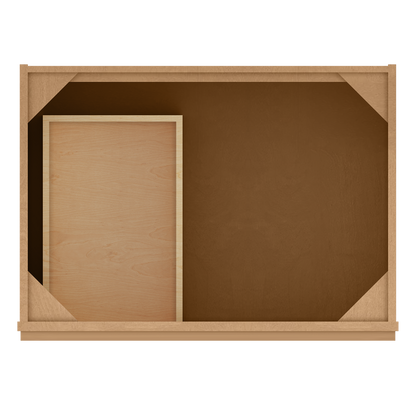 Vanity Sink Base Cabinet with Left Drawers 30 in W x 21 in D x 34 1/2 in H Shaker Toffee - Bathroom Vanities