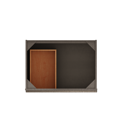 Vanity Sink Base Cabinet with Left Drawers 30 W x 21 D x 34 H - Milan Slate - Bathroom Vanities