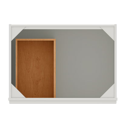 Vanity Sink Base Cabinet with Left Drawers 30 W x 21 D x 34 H - Milan Pearl - Bathroom Vanities