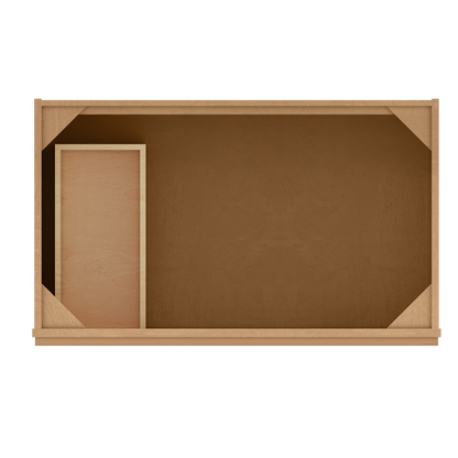 Vanity Sink Base Cabinet with Left Drawers 36 in W x 21 in D x 34 1/2 in H Shaker Toffee Bathroom Vanities