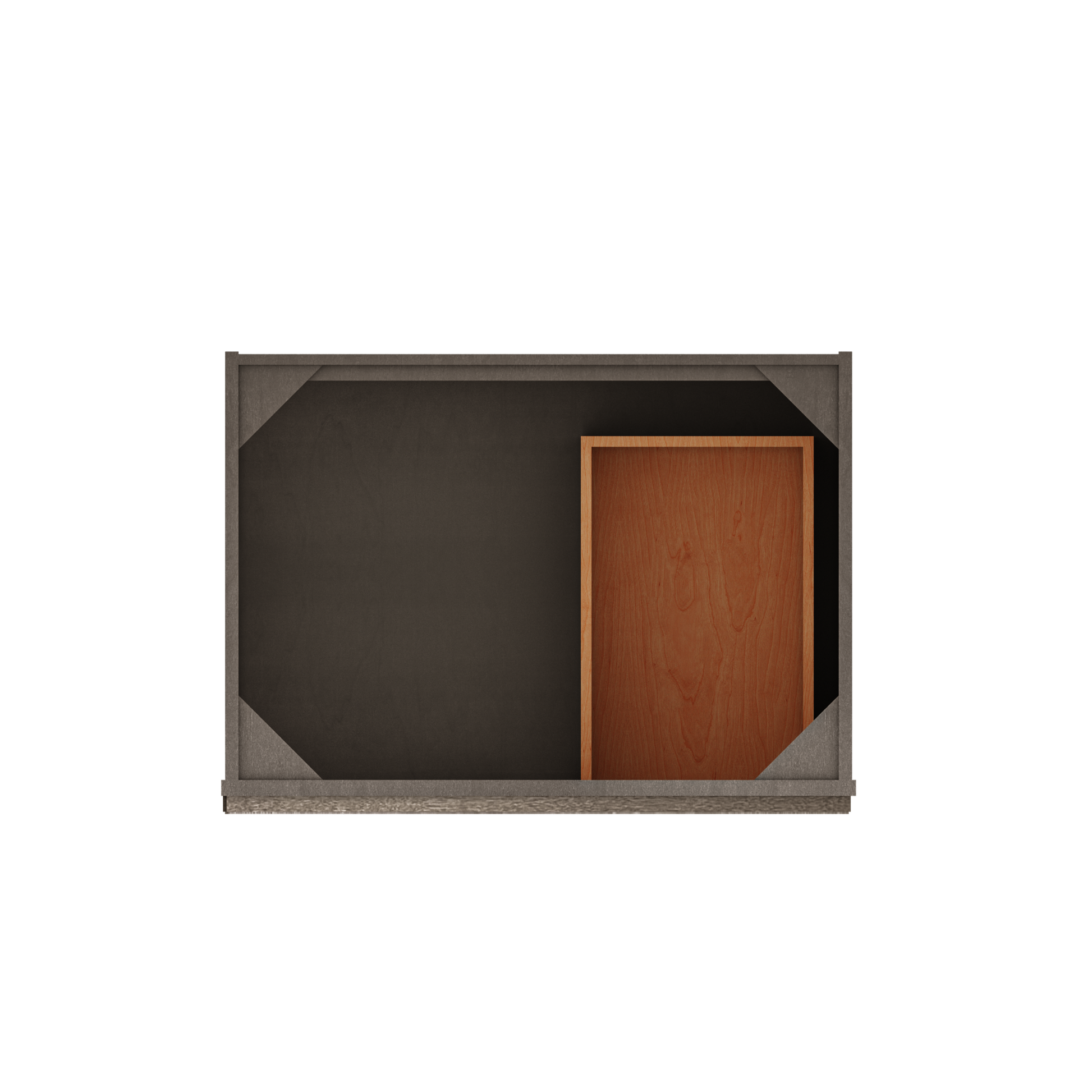 Vanity Sink Base Cabinet with Right Drawers 30 W x 21 D x 34 H - Milan Slate - Bathroom Vanities