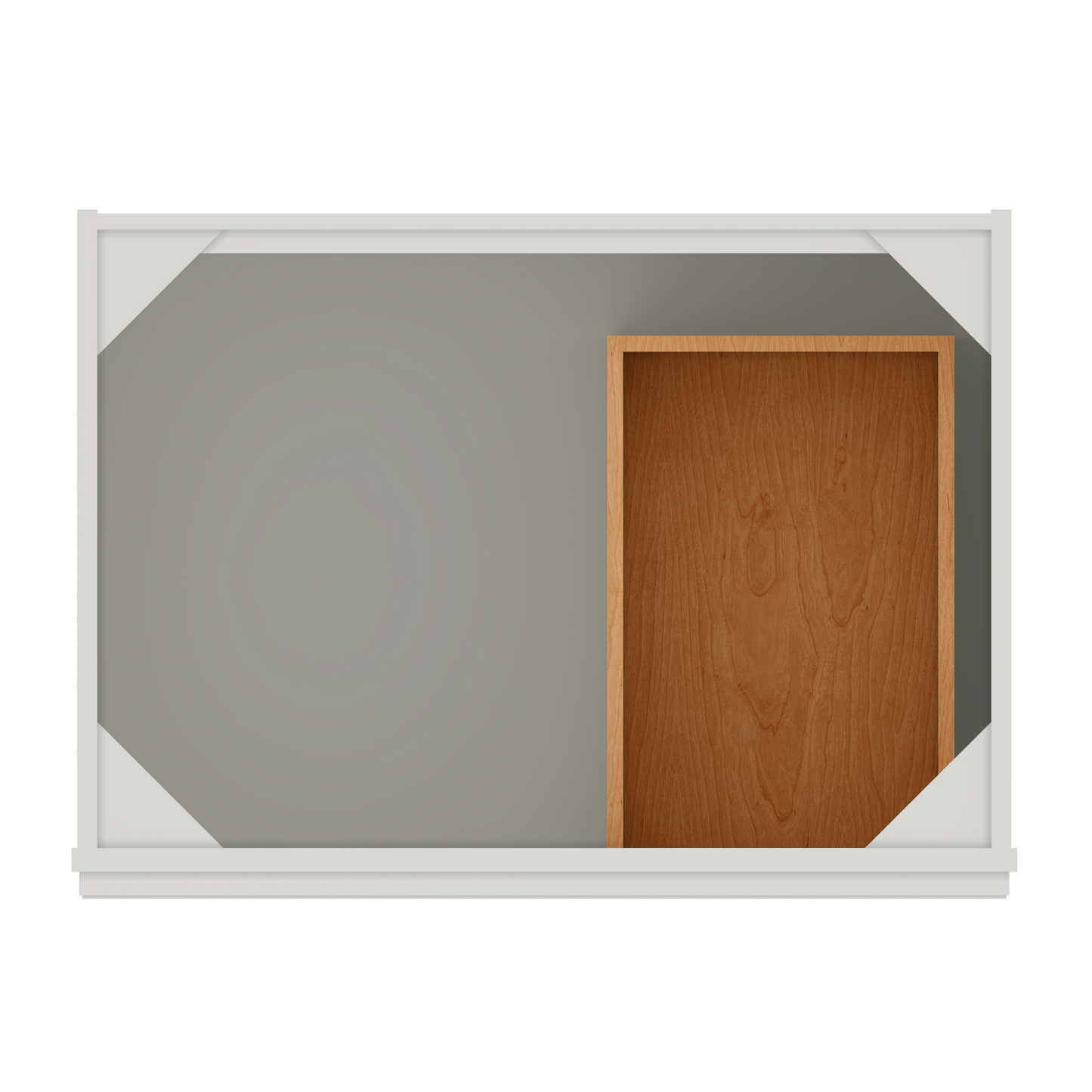 Vanity Sink Base Cabinet with Right Drawers 30 W x 21 D x 34 H - Milan Pearl - Bathroom Vanities