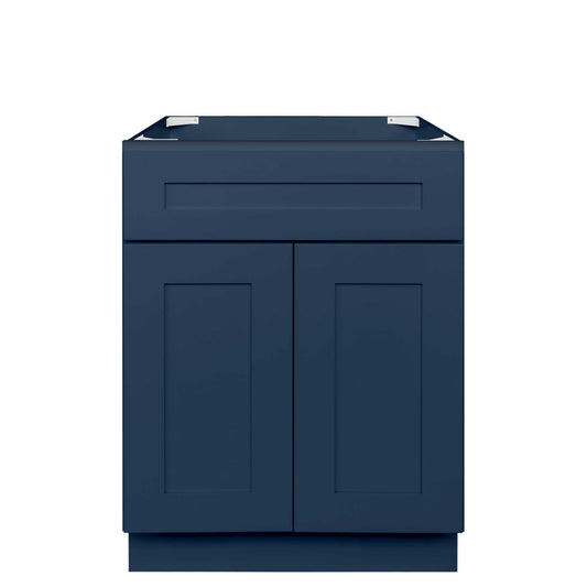 24 in. W x 34.5 in. H x 21 in. D Vanity Sink Base Cabinet VSB2421345 Danbury Blue LessCare