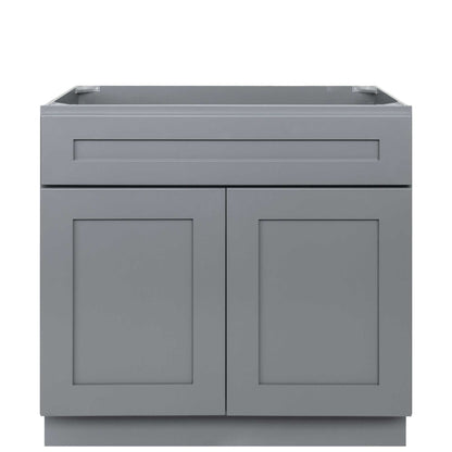 36 W x 21 D x 34.5 H Vanity Sink Base Cabinet - Colonial Gray