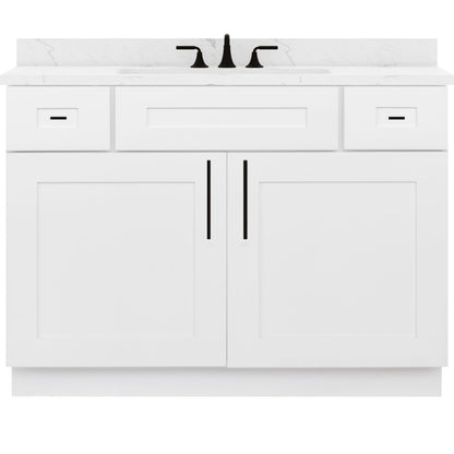 42 W x 21 D x 34.5 H Vanity Sink Base Cabinet - Alpina White