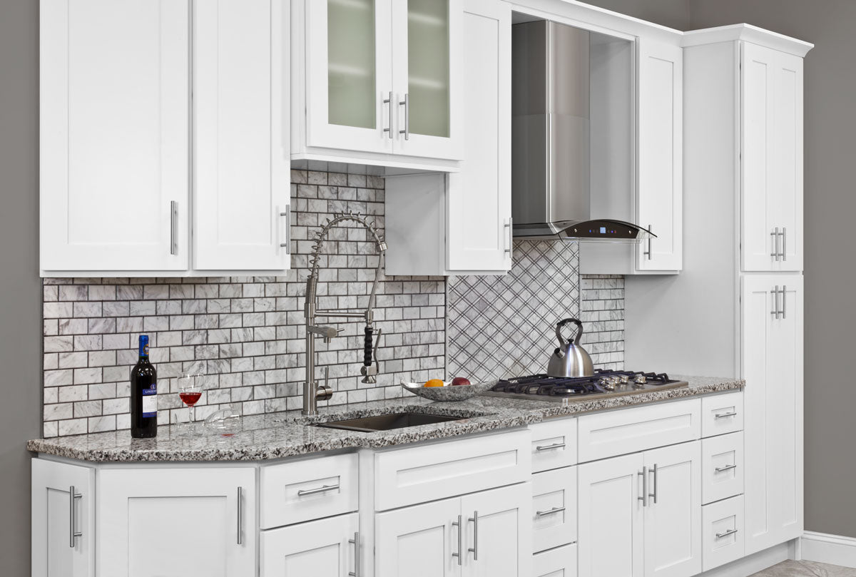 Wall decorative door WDD1230 Alpina White LessCare 12 in. width 30 in. height - Kitchen Cabinets