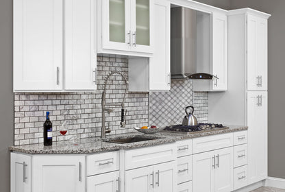 Wall decorative door WDD1230 Alpina White LessCare 12 in. width 30 in. height - Kitchen Cabinets