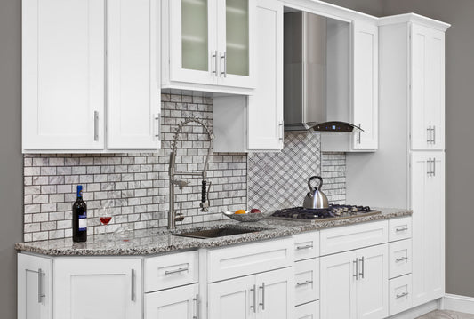 Wall decorative door WDD1230 Alpina White LessCare 12 in. width 30 in. height - Kitchen Cabinets