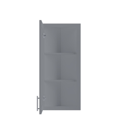 Wall End Kitchen Cabinet WEC1236 Colonial Gray LessCare 12 in. width 36 in. height 12 in. depth - Kitchen Cabinets