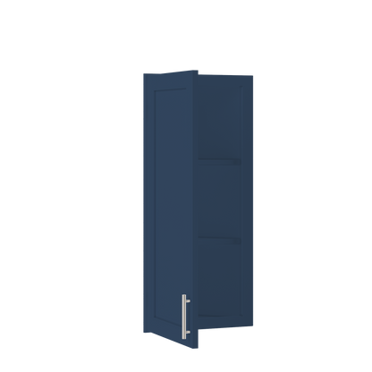Wall End Kitchen Cabinet WEC1236 Danbury Blue LessCare 12 in. width 36 in. height 12 in. depth - Kitchen Cabinets