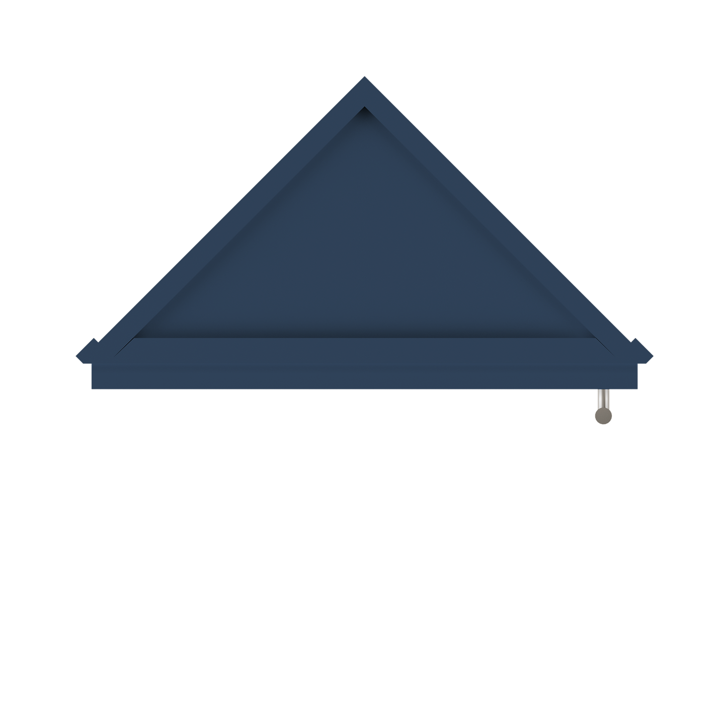 Wall End Kitchen Cabinet WEC1236 Danbury Blue LessCare 12 in. width 36 in. height 12 in. depth - Kitchen Cabinets