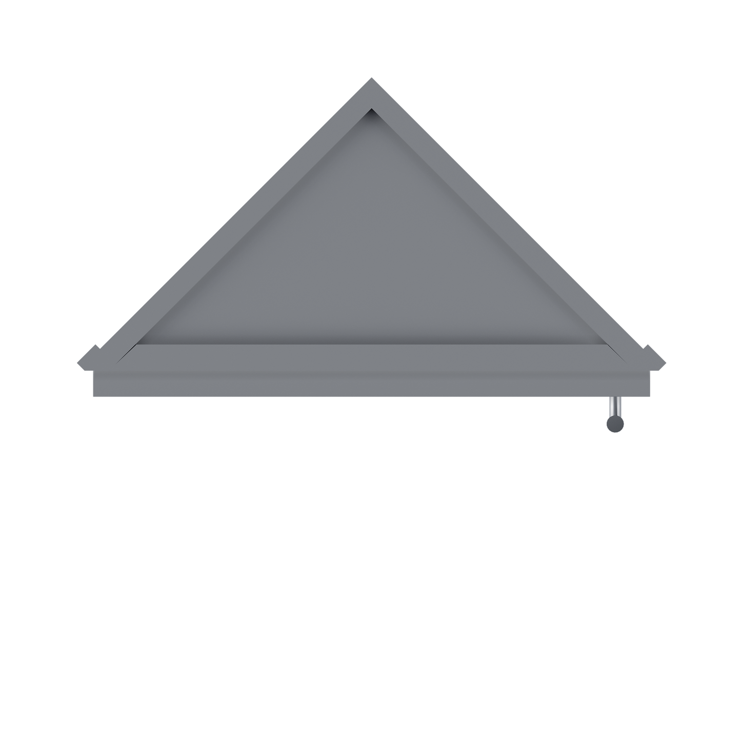 Wall End Kitchen Cabinet WEC1242 Colonial Gray LessCare 12 in. width 42 in. height 12 in. depth - Kitchen Cabinets