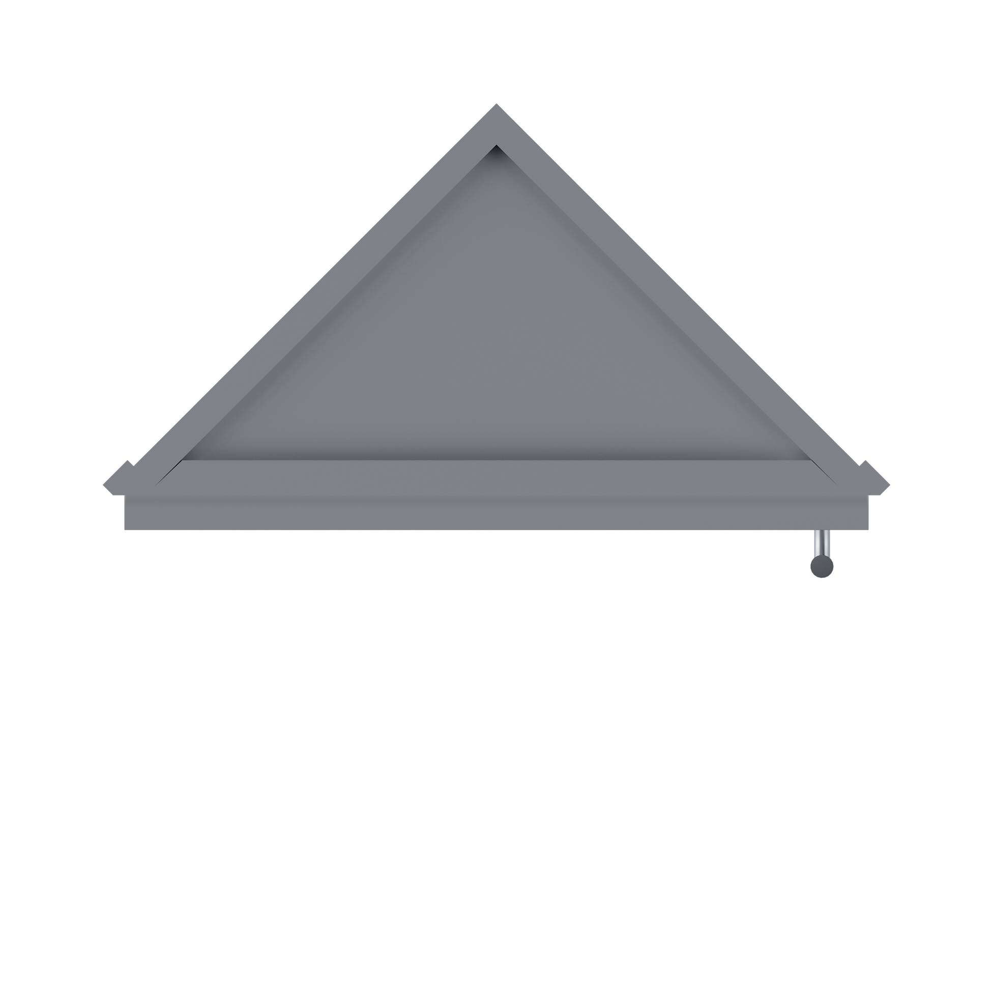 Wall End Kitchen Cabinet WEC1242 Colonial Gray LessCare 12 in. width 42 in. height 12 in. depth - Kitchen Cabinets