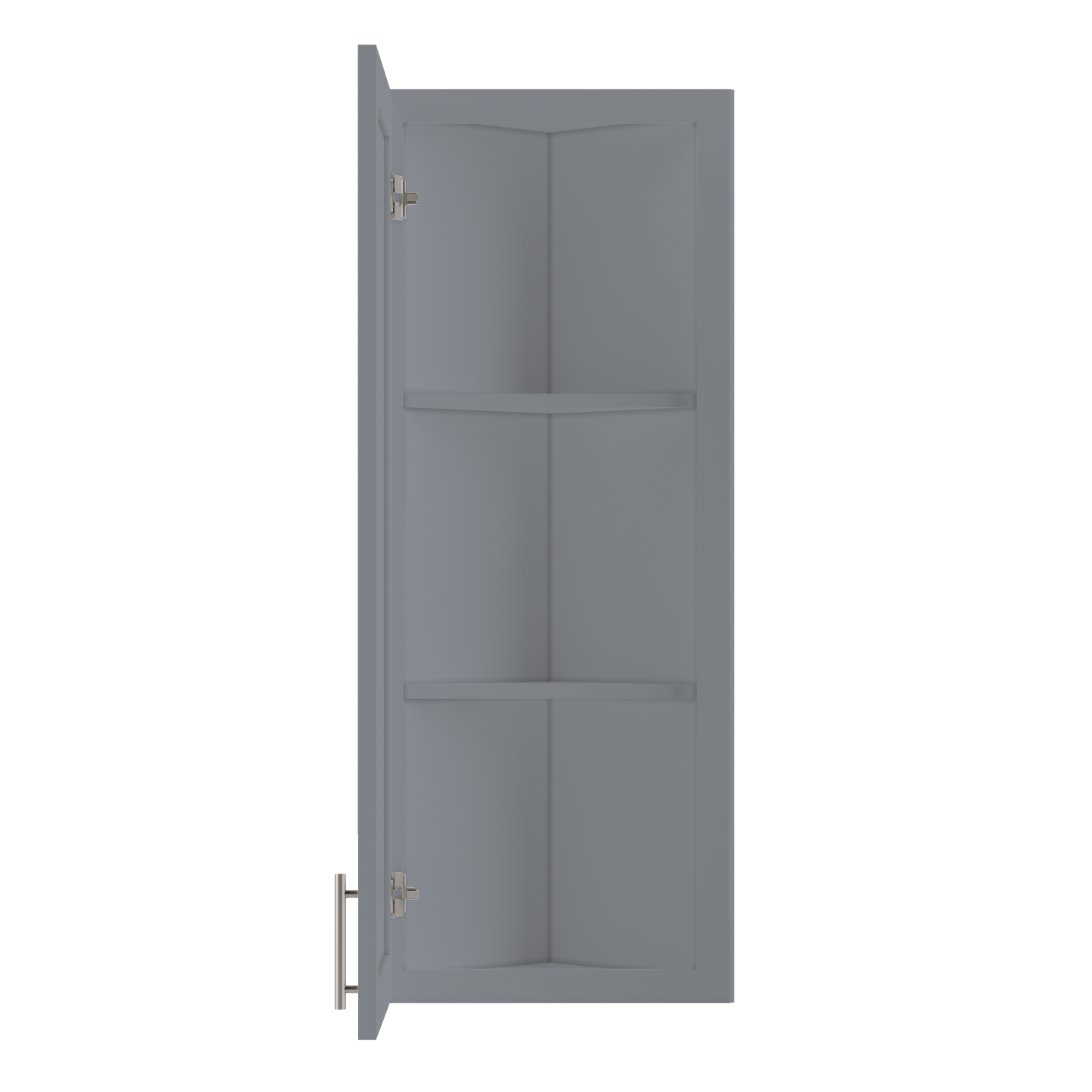 Wall End Kitchen Cabinet WEC1242 Colonial Gray LessCare 12 in. width 42 in. height 12 in. depth - Kitchen Cabinets